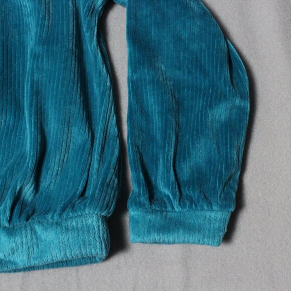 Cat & jack Girls’ Velour Pullover & Flare Pants Set – Teal, Size 5T - Picture 3 of 9